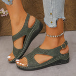 Fashion Designer Women's Wedges Sandals New Woman Breathable Sandals Fashion Comfort Handiness Summer Casual Female Sandals