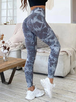 47 Color Marbling Tie-Dye Seamless Yoga Pants Sports Leggings Women Running Fitness High Waist Gym Leggings Women Workout Tights