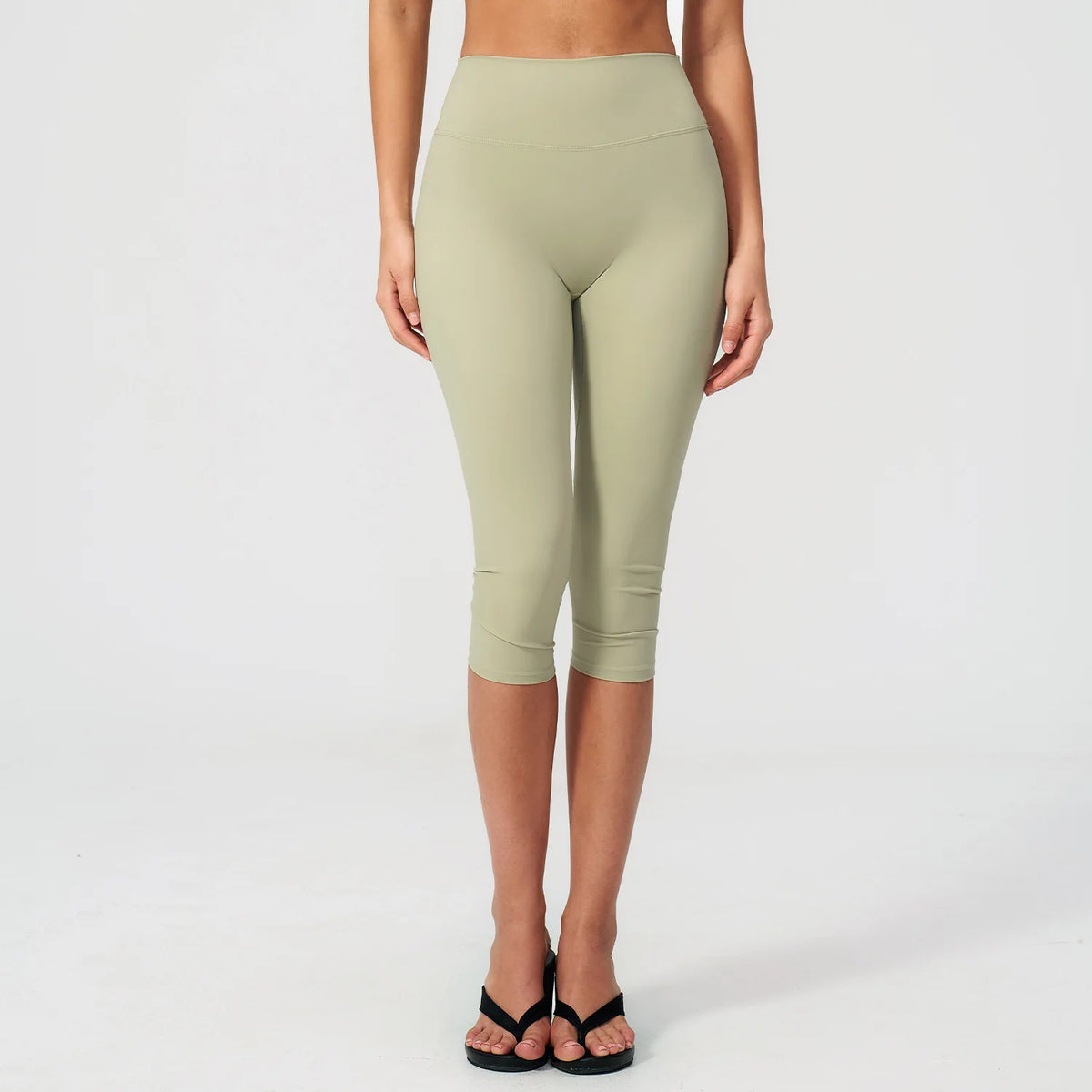 Yoga Pants Women Cropped Pants Sports Pants Fitness Leggings Tights Breathable Quick-drying High Waist Running Workout Pants