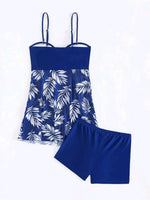 2026 Short Dress Tankini With Shorts Swimsuit Women Swimwear Female Padded Printed Bathing Swim Suit Swimming Beachwear Summer