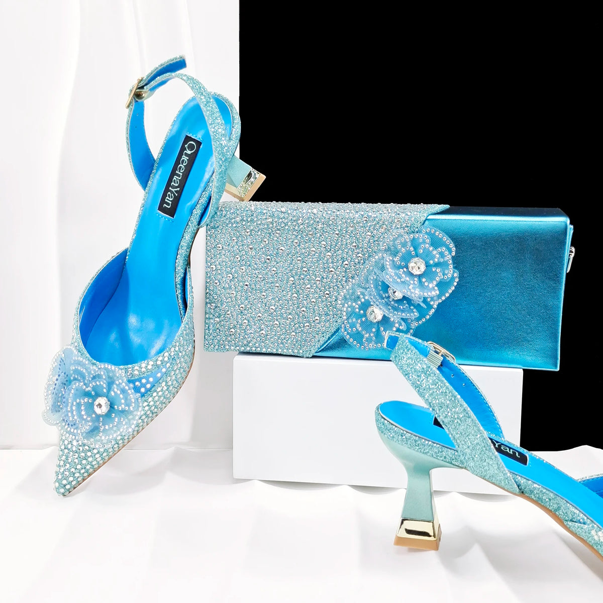 Doershow Lastest Italian Design Fashion Style Ladies Shoes with Matching Bag Set 2026 Nigerian Shoes and Bag Set!HJ1-1