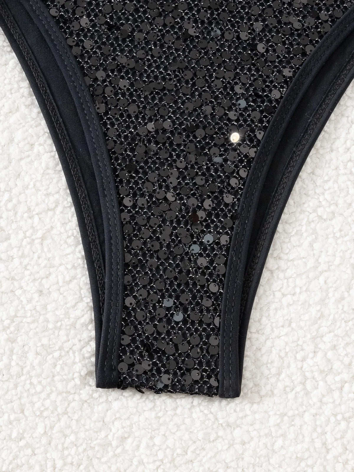 Shiny Sequin White Bikini Set 2026 Women Sexy Push Up Bra Tie Side Triangle Swimsuit Brazilian Holiday Bathing Suit Swimwear