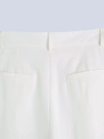 Foridol White Cotton Linen Long Pants Set Sleeveless Vest Pants Suit Office Lay Autumn Summer Wide Leg Casual Fashion Set Outfit