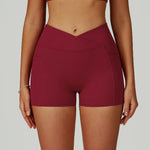 High Waist Yoga Shorts Naked Feeling Fitness Tights Women Sport Biker Shorts Tummy Control Short Legging Female Slim Yoga Shorts