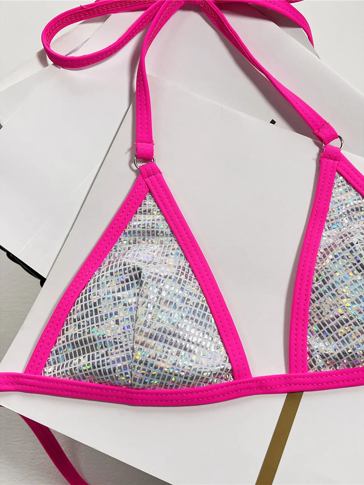 Sexy Halter Extreme Mini Micro Thong Bikini Women Swimwear Female Swimsuit Two-pieces Bikini set Bather Bathing Suit Swim K4870