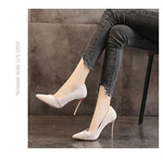 High Heels Women withSpring and Autumn Pointy Women's Shoes Dress Wedding Shoes Temperament Banquet Single Shoes