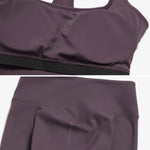 New Yoga Set 2PCS Gym Clothes Workout Outfits Women Long-sleeved T-shirt Sportswear Tracksuits Fitness Sports Vest Gym Leggings