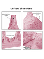 7pcs Elegant Lace Push Up Bras Set for Plus Size Women, Seamless Breathable Lace Bras, All-Day Wear, Multi-Occasion Lingerie