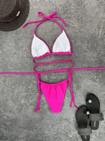 DEKA Brazilian Mini Micro Bikini Set Mujer Women Bandage Swimsuit Cross String Thong Swimwear Summer Beachwear Swim Suit