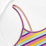 Women Non-wire Bras Female Cotton Bra Tops Striped Crop Top Small Breast Breathable Push Up Bra Comfort Girl Underwear