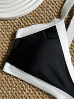 DEKA Swimsuit Bordered Bathsuit Bikini Set Women Swimwear Beachwear Female Bathing Suit Patchwork Basic Bikini Push-up Swim
