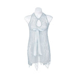 Sexy lace hollow pajamas mesh nightgown sexy lingerie