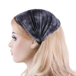 Elastic Tie Dye Cotton Headbands Turban Head Wrap for Women Girl Hair Bands Hair Bandage Beach Vintage Sports Headband
