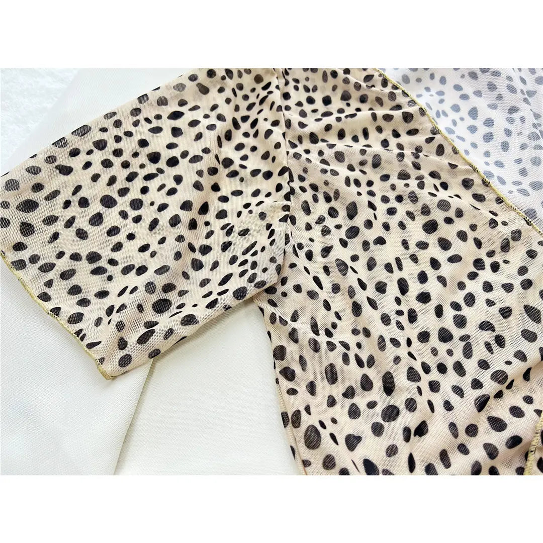 S - XXL Leopard Printed High Waist Bikini Female Swimsuit Women Swimwear Three-piece Bikini set Bather Bathing Suit Swim V2805SW