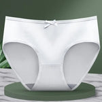 1 Pack Classic Daliy Panties Women Breathable Soft Low-waist Briefs Solid Color Ladies Comfort Underwear M-XL