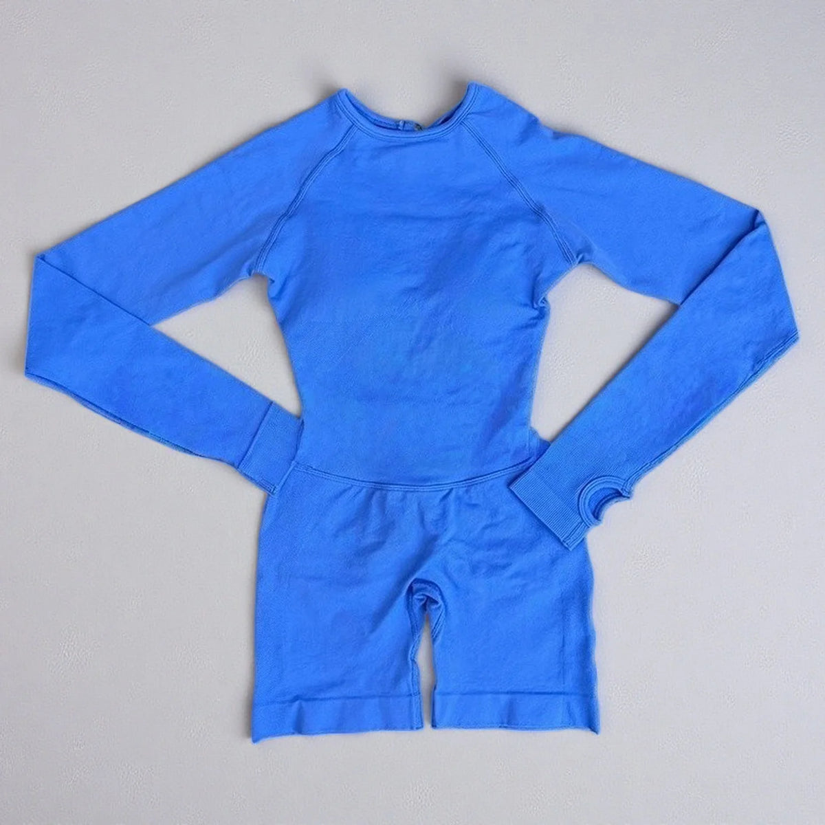STOUREG Impact Long Sleeve One Piece Jumpsuit Women Backless Slim Fit Elastic Tummy Control Yoga Gym Sports Workout Bodysuit