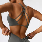 Push Up Gym Top Women Pleated Design Sports Bra Women Sexy Yoga Bra Running Yoga Clothes Women Fitness Workout Brassiere Women