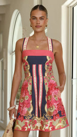 Fashion Color Bohemian Style Print Dress Women Summer New A-line Sleeveless Short Dresses Vacation Commuting Clothing Vestidos
