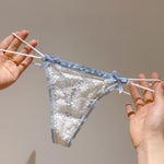 Lace Girls G String Sexy Panties Women Underwear Briefs Hollow Out Thong High Quality Transparent Underpants Lingerie Intimates