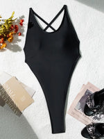 Backless Extreme Mini Micro G String Thong Women Swimwear One Piece Swimsuit Female Monokini High Leg Cut Bathing Suit Swim Lady