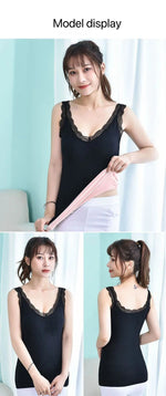 Thermal Underwear Plus Size Vest Thermo Lingerie Women Winter Clothing Warm Top Inner Wear Thermal Shirt Undershirt Intimate