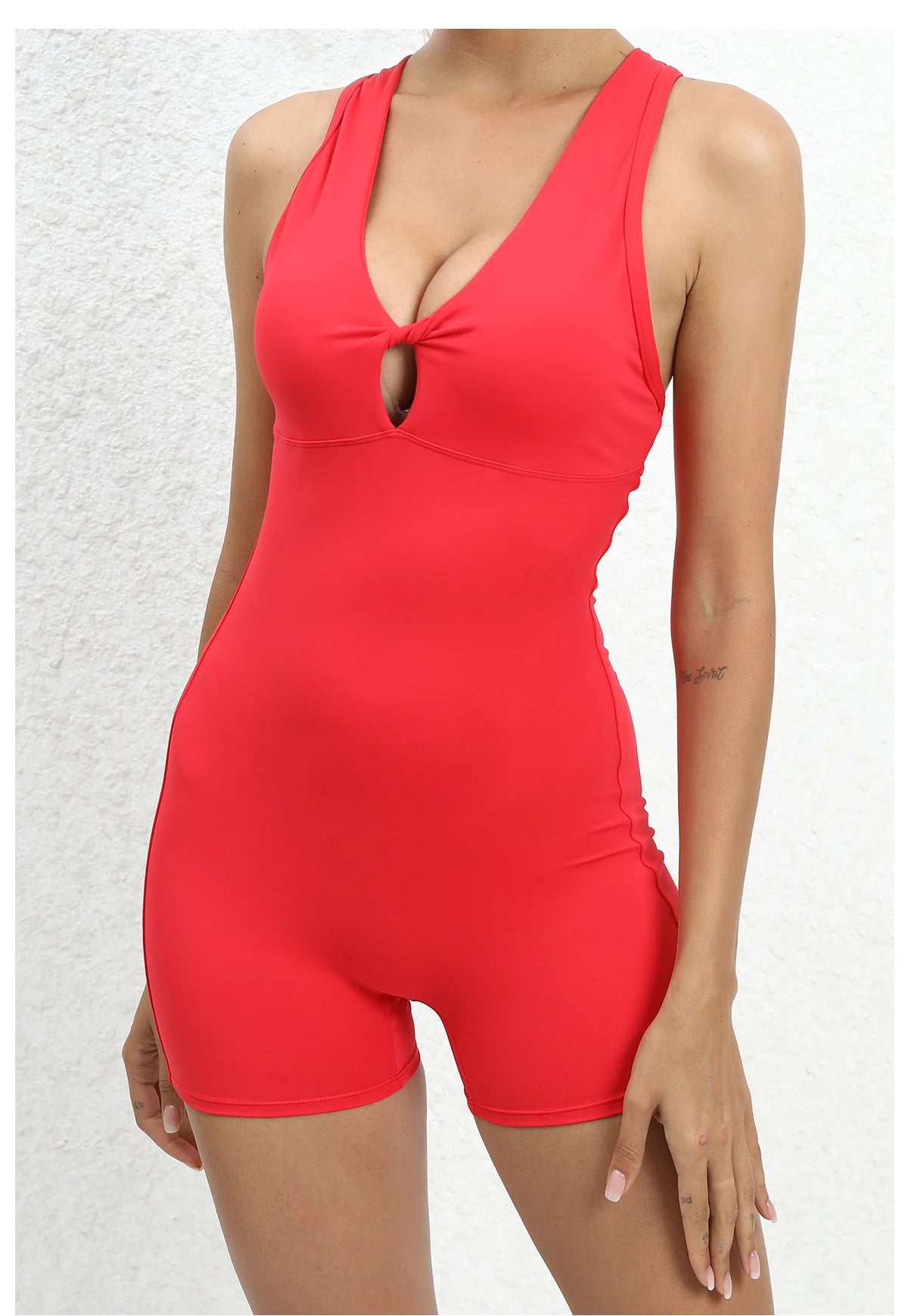 Padded Jumpsuit Sport Women Yoga Bodysuit Fitness Wear Gym Sportswear High Elastic Workout Running Clothes