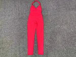 Women's Seamless Yoga Jumpsuits Sports Fitness Peach Hip-lifting Beauty Backless One-piece Pocket Tight Workout Gym Bodysuit