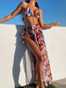 2026 Sexy Bikini Set 3-piece Print Halter Swimwear Swimsuit Women Bikinis Set Bathing Suit Beach Dress Bikini Cover Up Female