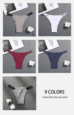 3Pcs/set Low Waist Brazilian Panties Women Cotton Bikini Panties M-XL Lady Comfortable Underwear Female Soft Underpants Lingerie
