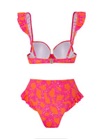 3 Pieces Push Up Bikini 2026 High Waist Swimsuit & Skirt Sexy Ruffle Swimwear Women Bathing Swimming Swim Suit Female Beachwear