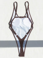 Sexy Backless Extreme String Mini Micro Thong Women Swimwear One Piece Swimsuit Female Monokini High Leg Cut Bathing Suit Swim