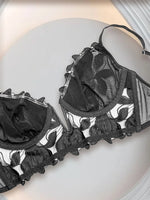 Minimizer Bras for Women Full Coverage Unlined Lace Sexy Plus Size Underwire Bra Large Breasts Embroidered Mesh Sheer Lingerie
