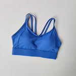 Women's Summer Shock-absorbing Running Yoga Tank Top with a Beautiful Contrasting Sports Bra and a Professional Pilates Bra