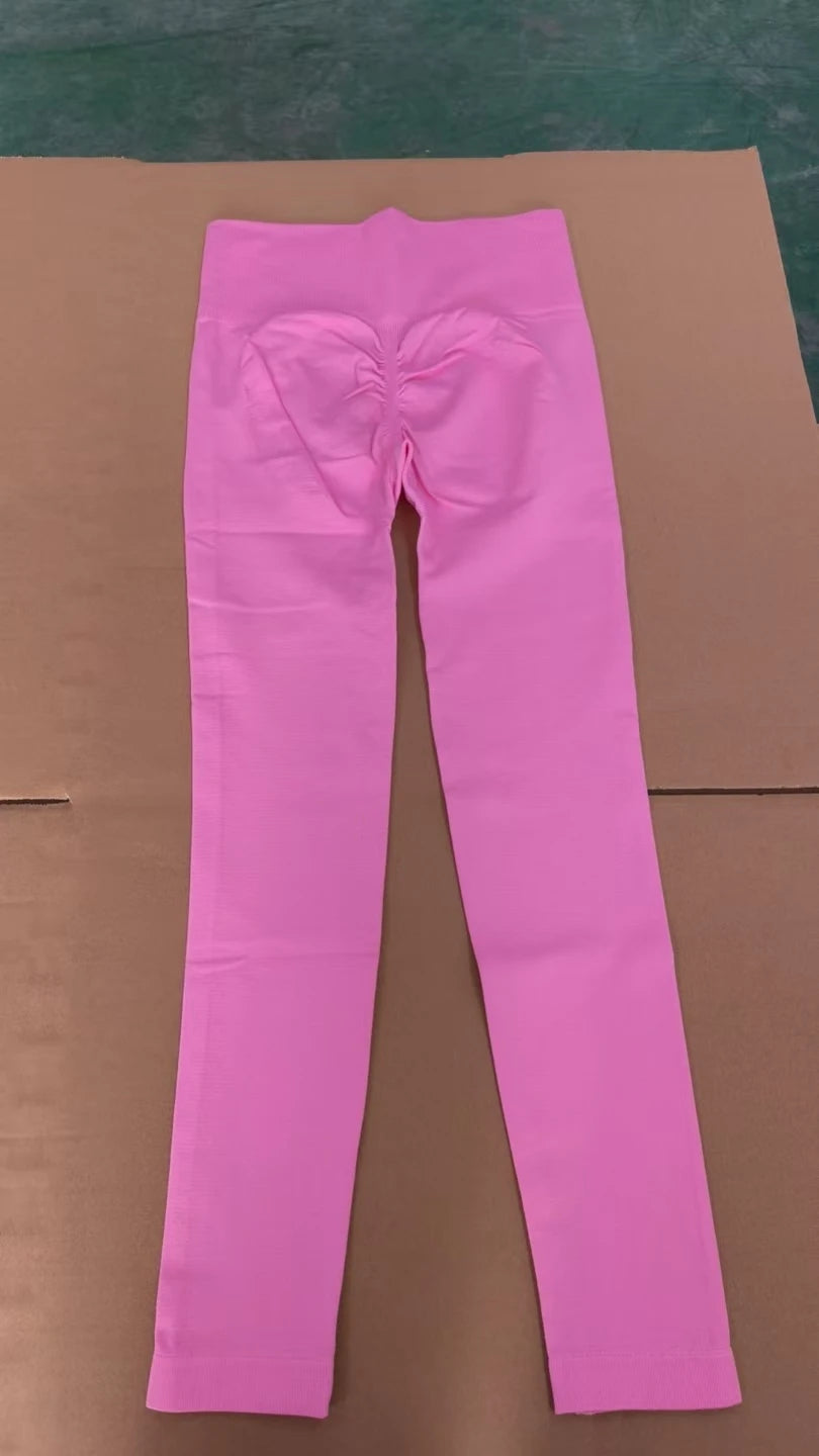 High Waisted Butt Lift High Elastic Yoga Workout Leggings for Women - Four-Way Stretch Breathable Quick Dry Gym Sports Pants