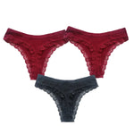 3Pcs/Set Cotton Panties Women G-string Female Underpants Sexy Lingerie Seamless Underwear Low Rise Panties M-XL Intimates