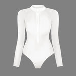 2024 New Print Long Sleeve One Piece Swimsuit Sexy Swimwear Women Backless Beachwear Surf Bathing Suit Push Up Monokini Female