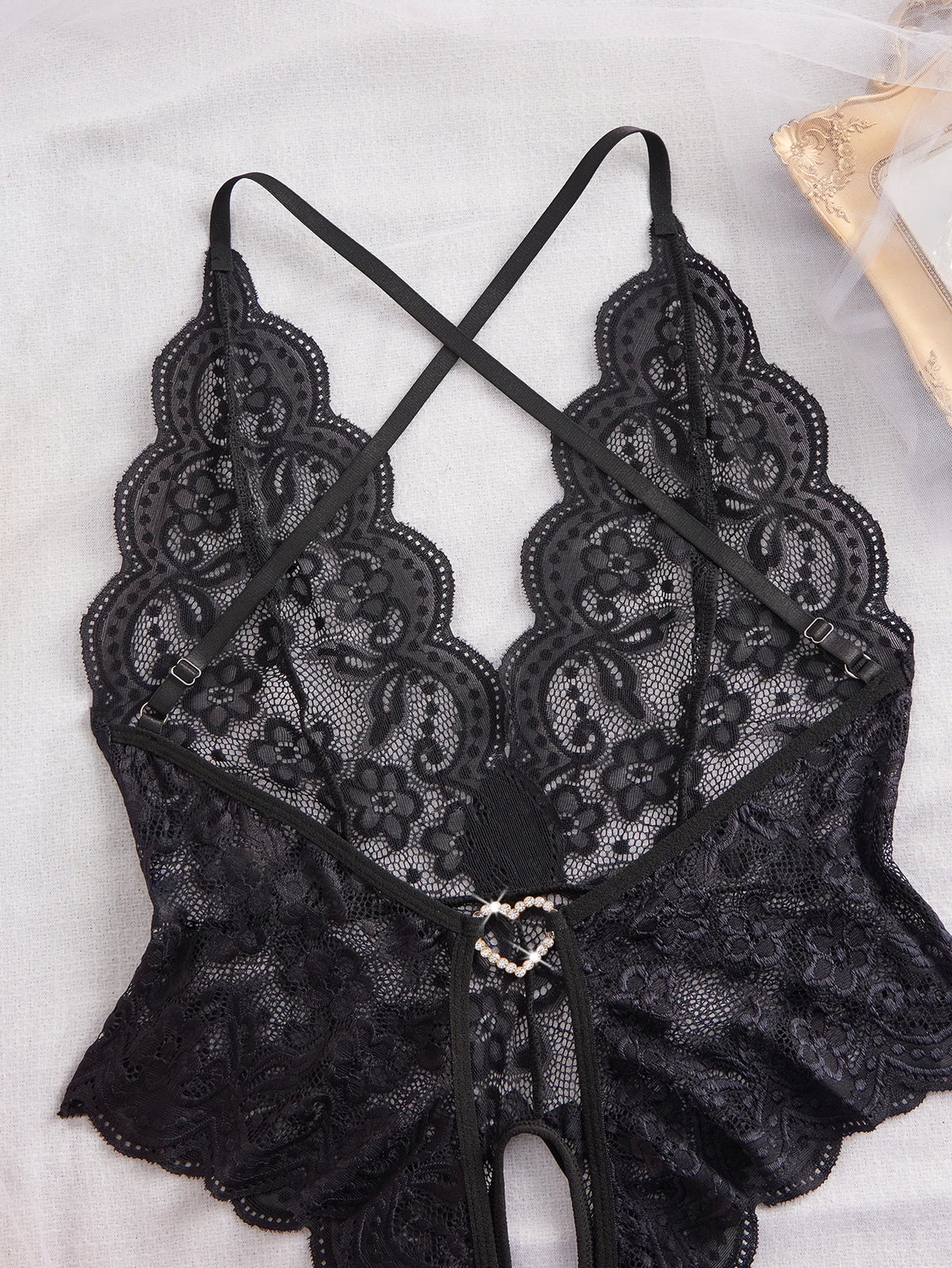 Women's Lace Bodysuit Comfortable Soft Stretch Fashion Casual One Piece Underwear Sleepwear