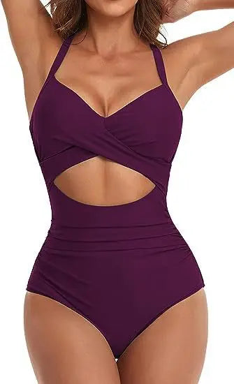 Leopard One Piece Swimsuit 2024 New Halter Push Up Swimwear Women Swimsuit Bathing Suit Beachwear Monokini Female Swimming Suits