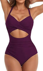 Leopard One Piece Swimsuit 2024 New Halter Push Up Swimwear Women Swimsuit Bathing Suit Beachwear Monokini Female Swimming Suits