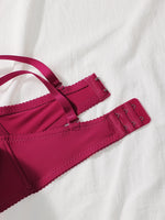 New Hot Selling Solid Color Daily 2-piece Set with Steel Rim push up Bra for Women Underwear Set J2611