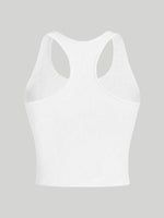 3 Piece Yoga Vest Women Gym Sports Racerback Crop Tops Seamless Streetwear Rib Knit Workout BreathableTank Top Female