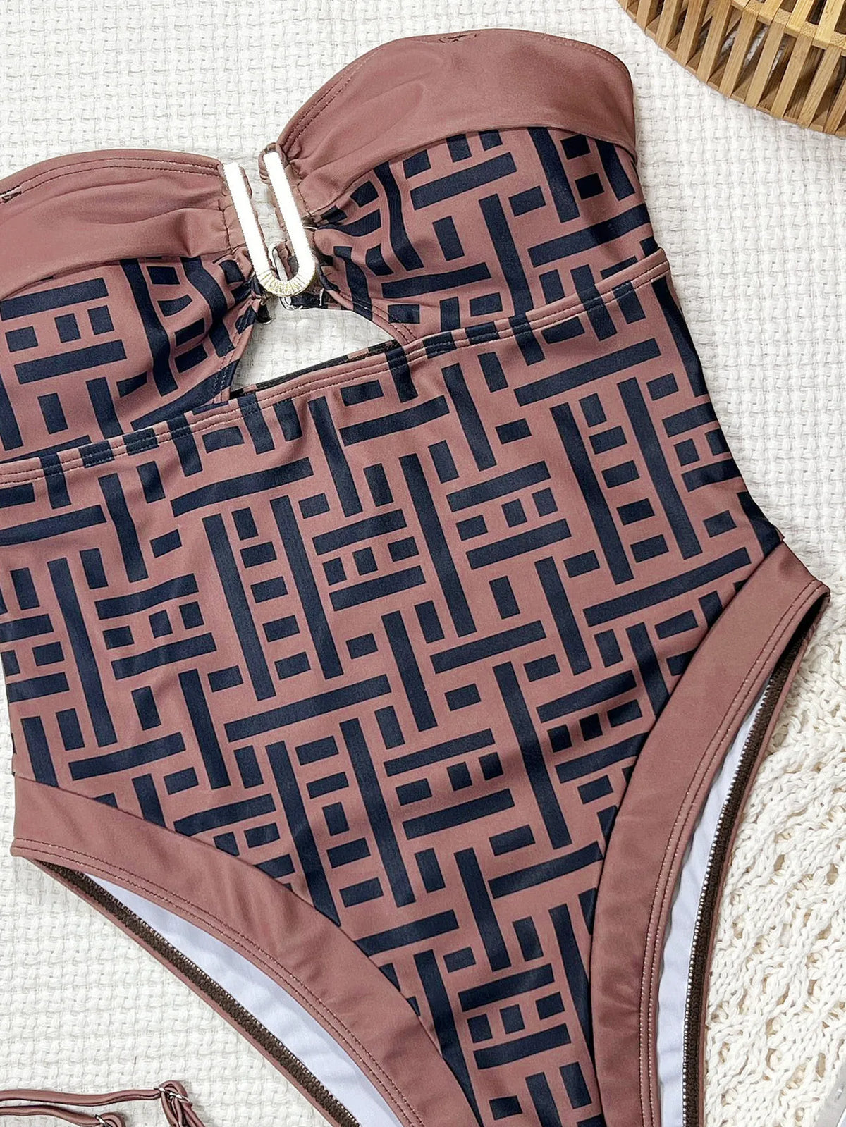 One Piece Swimsuit 2026 New Vintage Retro Swimwear Women Swimsuit Bandeau Bathing Suit Beachwear Monokini Female Swimming Suits