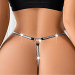 1pcs Intimate Lingerie T-back Women Sexy G-string Low Rise Solid Ladies Thongs Comfortable Silver Ribbon Bikini Erotic Panties