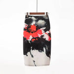 Spring Summer Women Y2K High Waist Midi Pencil Chiffon Skirts Slim Bodycon Vintage Hip Raise Korean Fashion Clothes UOV5