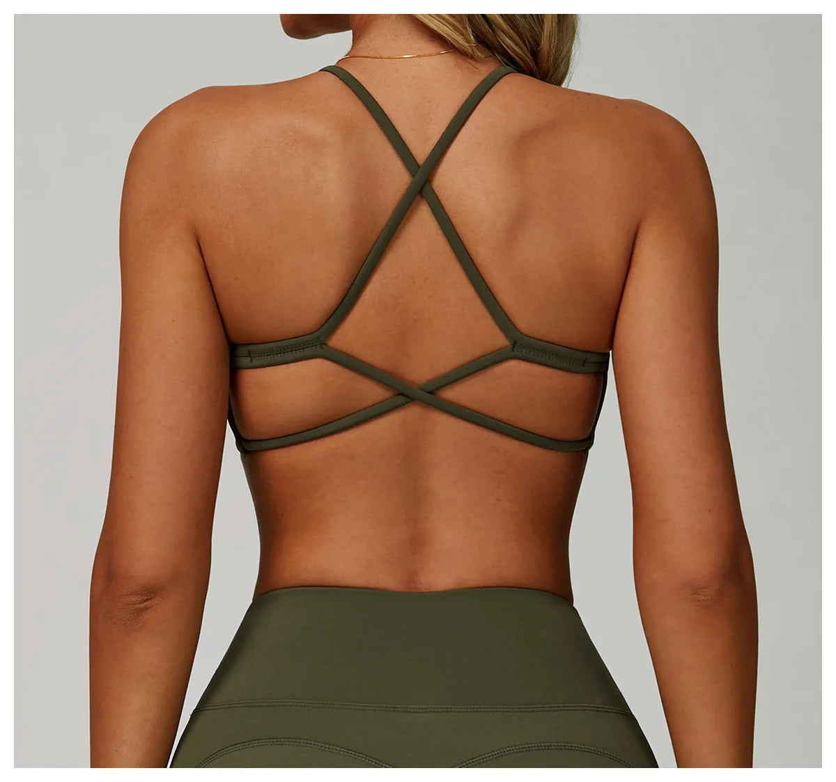 Gym Bras Cross Shoulder Straps Sports Underwear Anti-Sweat Fitness Top Women Yoga Bra Shockproof Crop Top Push Up Workout Tops