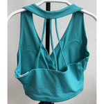 Women's Cross Back Sports Bra Shock Resistant Gathered Sexy Gym Running Bra Summer Yoga Vest Outdoor Comfortable Fitness Wear