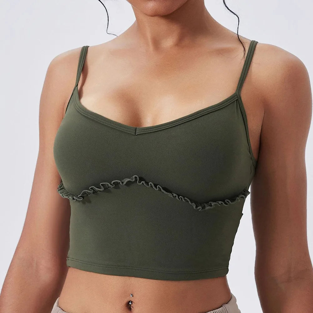 Yoga Set Sports Outfits Women Clothes Fitness Tracksuit Gym Loose straight-leg pants Workout Female Bra New Yoga Suit Sportswear