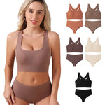 Women's Underwear Sexy Seamless Bra and Panty Set Wire Free Brassieres Female Womens Lingerie Underwear & Sleepwears