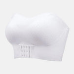 Women Bra Anti-slip Push Up Front Closure Invisible Tube Top Bra Solid Color Elastic Lady Bandeau Bra Women Underwear