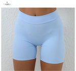 Sexy High-Waisted Yoga Shorts - Deep V Back Ruffled Booty Lift Women Tummy Control Workout Gym Peach Butt Fitness Shorts